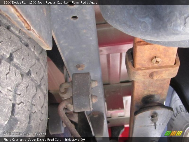 Flame Red / Agate 2000 Dodge Ram 1500 Sport Regular Cab 4x4