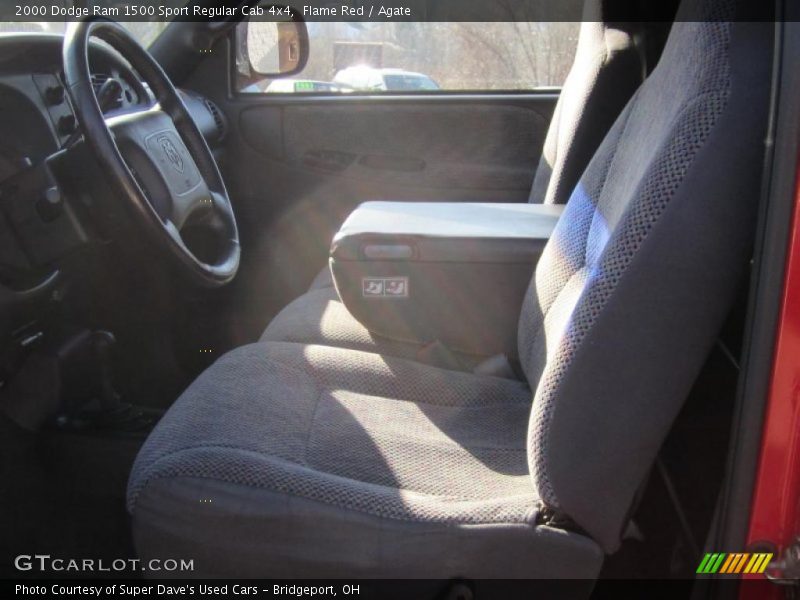 Flame Red / Agate 2000 Dodge Ram 1500 Sport Regular Cab 4x4