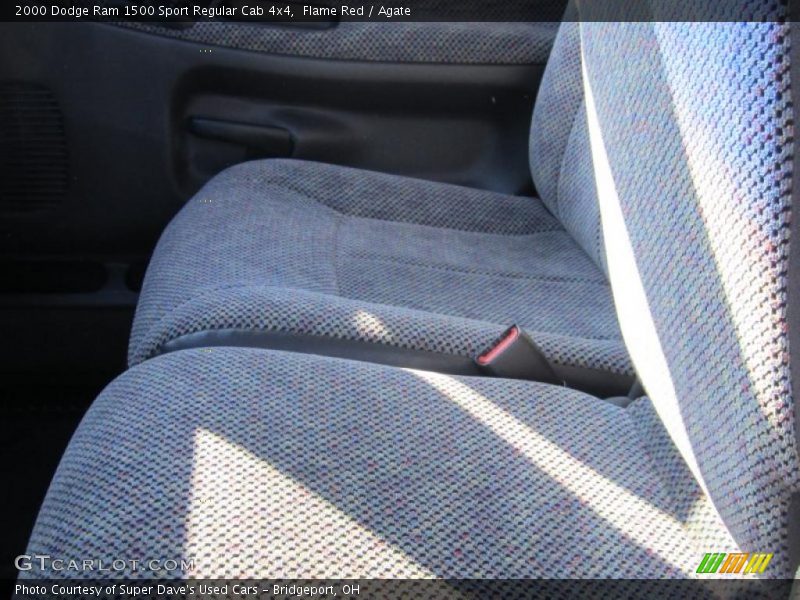 Flame Red / Agate 2000 Dodge Ram 1500 Sport Regular Cab 4x4