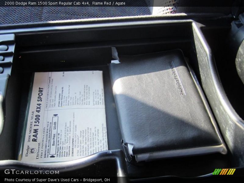  2000 Ram 1500 Sport Regular Cab 4x4 Window Sticker