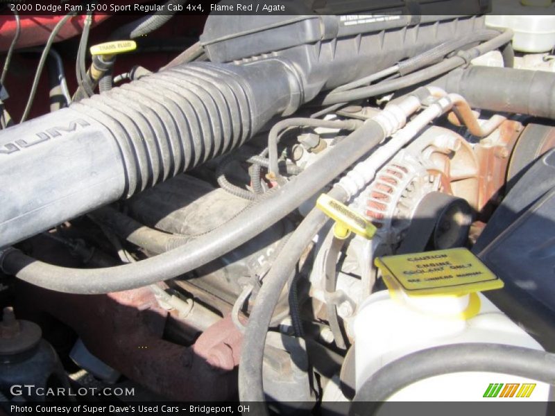 Flame Red / Agate 2000 Dodge Ram 1500 Sport Regular Cab 4x4