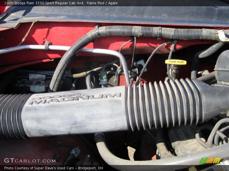 Flame Red / Agate 2000 Dodge Ram 1500 Sport Regular Cab 4x4
