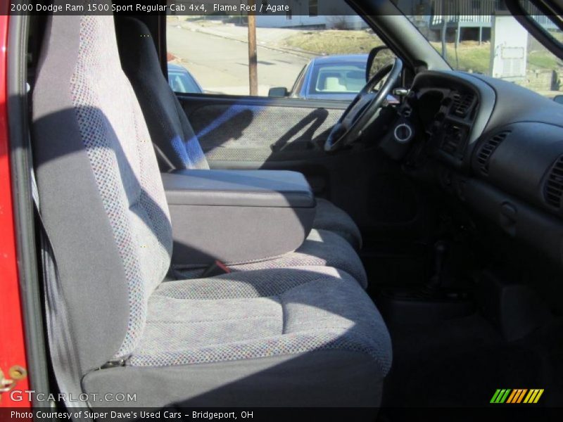 Flame Red / Agate 2000 Dodge Ram 1500 Sport Regular Cab 4x4