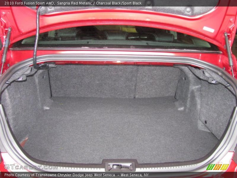 Sangria Red Metallic / Charcoal Black/Sport Black 2010 Ford Fusion Sport AWD