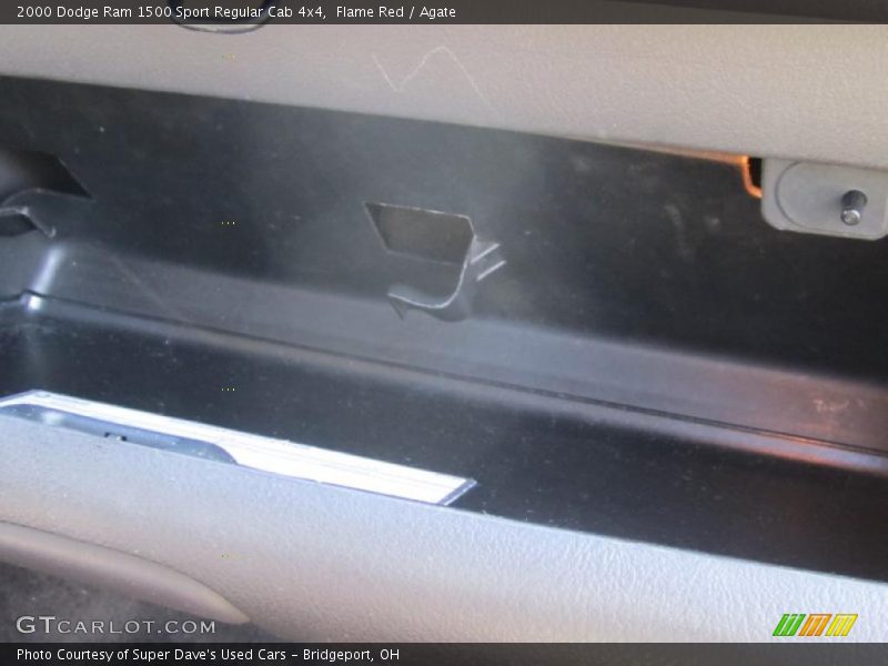 Flame Red / Agate 2000 Dodge Ram 1500 Sport Regular Cab 4x4