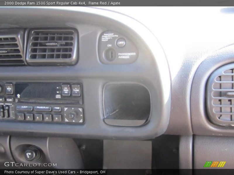 Flame Red / Agate 2000 Dodge Ram 1500 Sport Regular Cab 4x4