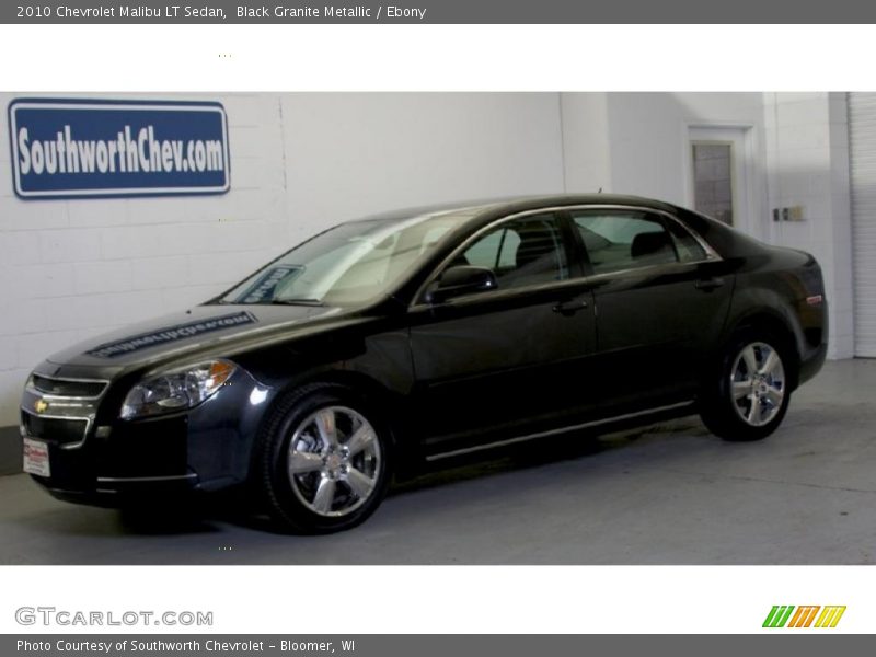 Black Granite Metallic / Ebony 2010 Chevrolet Malibu LT Sedan