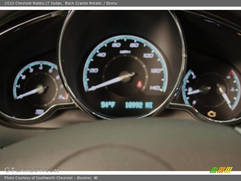 Black Granite Metallic / Ebony 2010 Chevrolet Malibu LT Sedan
