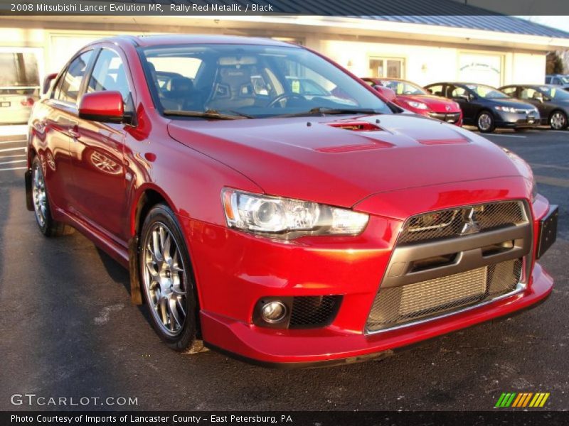 Rally Red Metallic / Black 2008 Mitsubishi Lancer Evolution MR
