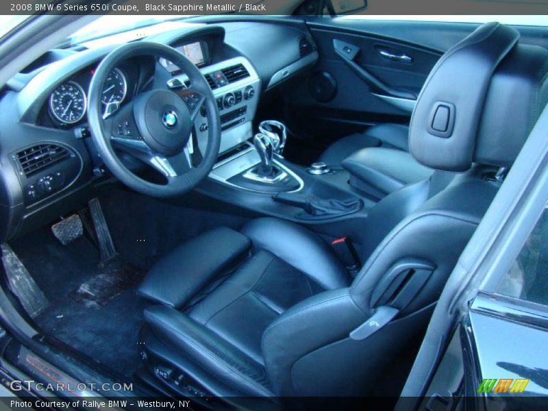 Black Interior - 2008 6 Series 650i Coupe 