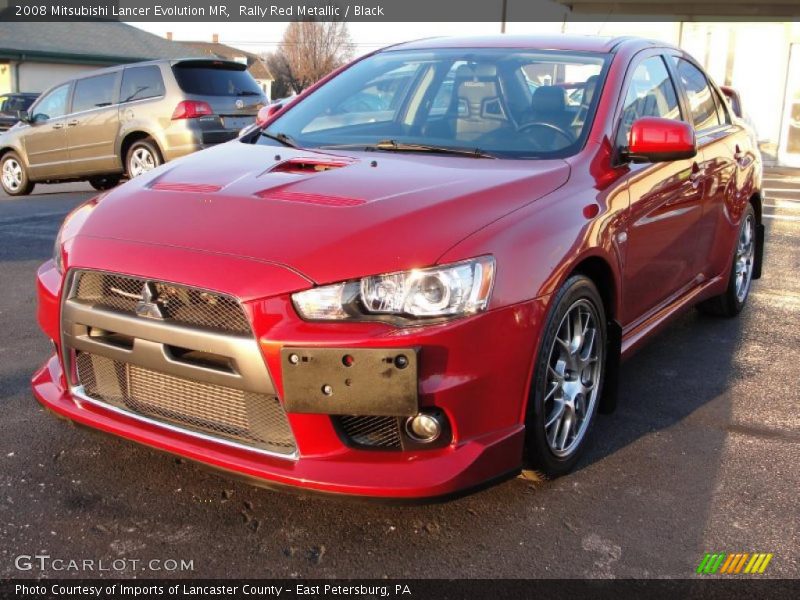 Rally Red Metallic / Black 2008 Mitsubishi Lancer Evolution MR