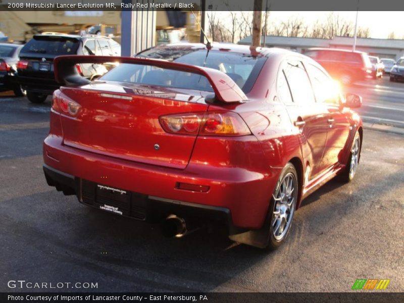 Rally Red Metallic / Black 2008 Mitsubishi Lancer Evolution MR