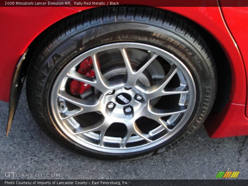 Rally Red Metallic / Black 2008 Mitsubishi Lancer Evolution MR