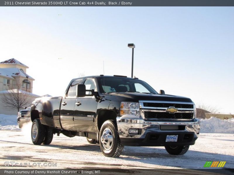 Front 3/4 View of 2011 Silverado 3500HD LT Crew Cab 4x4 Dually