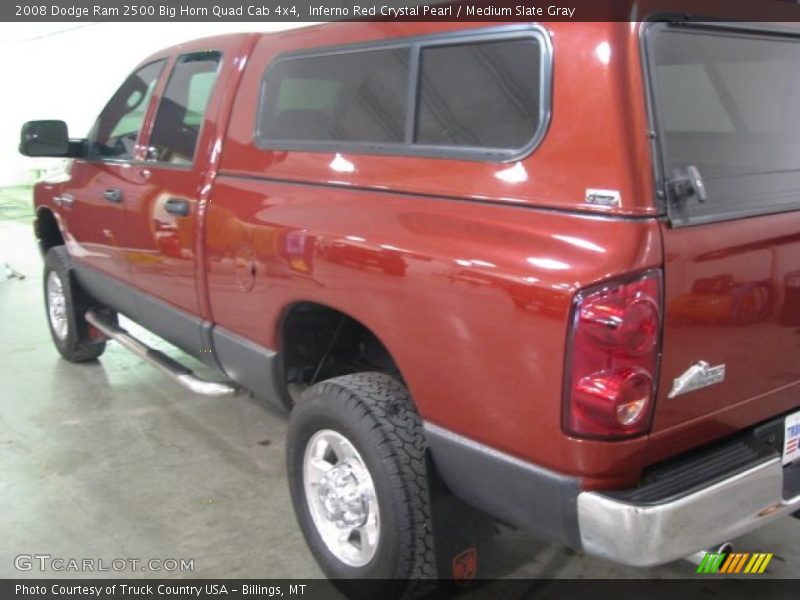 Inferno Red Crystal Pearl / Medium Slate Gray 2008 Dodge Ram 2500 Big Horn Quad Cab 4x4
