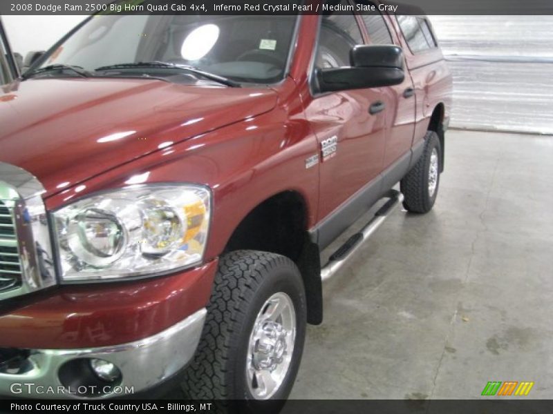 Inferno Red Crystal Pearl / Medium Slate Gray 2008 Dodge Ram 2500 Big Horn Quad Cab 4x4