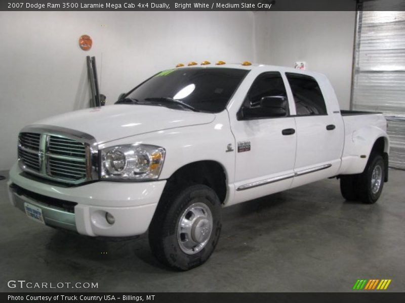 Front 3/4 View of 2007 Ram 3500 Laramie Mega Cab 4x4 Dually