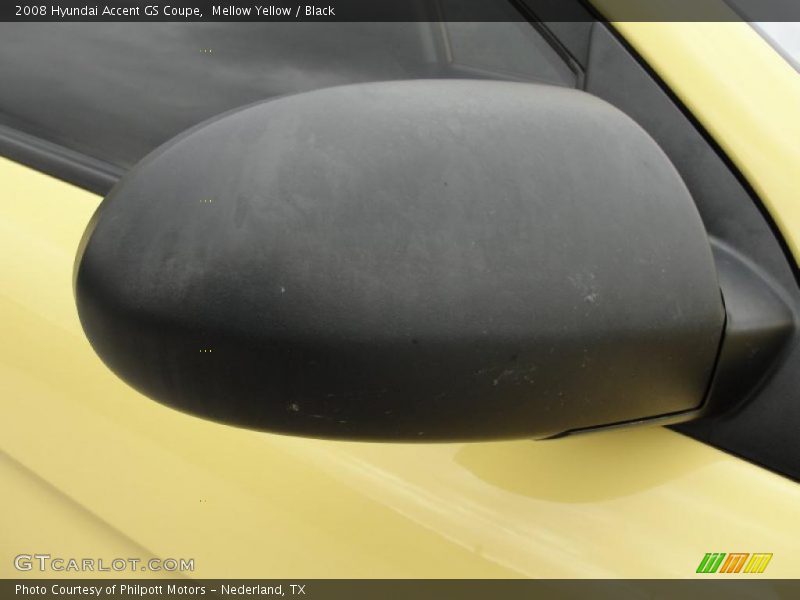 Mellow Yellow / Black 2008 Hyundai Accent GS Coupe