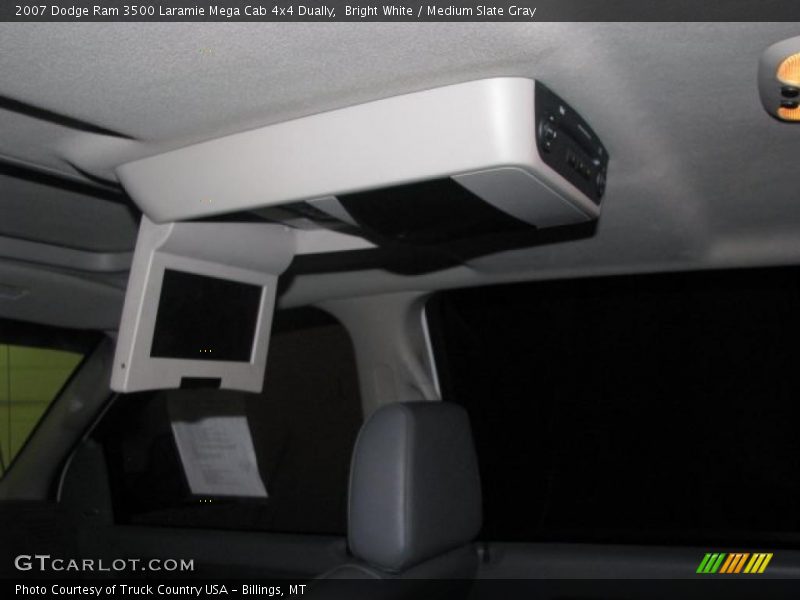 Bright White / Medium Slate Gray 2007 Dodge Ram 3500 Laramie Mega Cab 4x4 Dually