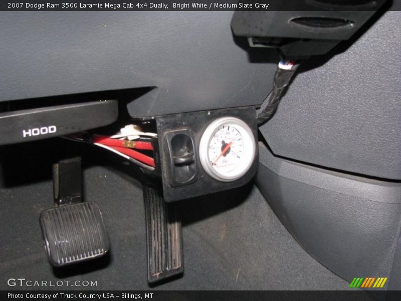 Bright White / Medium Slate Gray 2007 Dodge Ram 3500 Laramie Mega Cab 4x4 Dually
