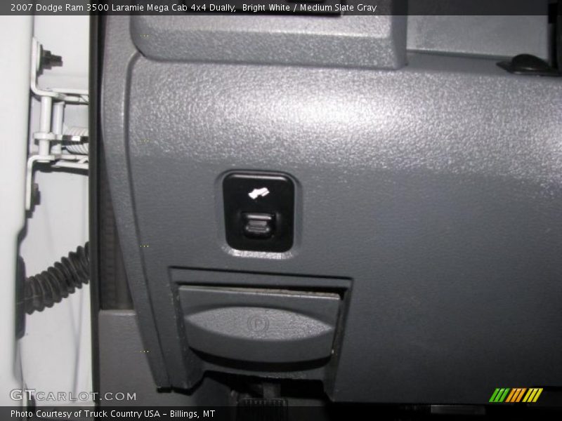 Bright White / Medium Slate Gray 2007 Dodge Ram 3500 Laramie Mega Cab 4x4 Dually