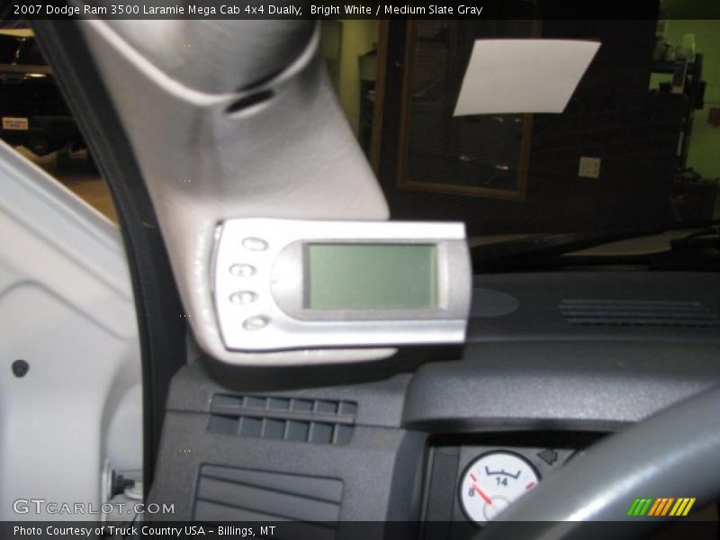 Bright White / Medium Slate Gray 2007 Dodge Ram 3500 Laramie Mega Cab 4x4 Dually
