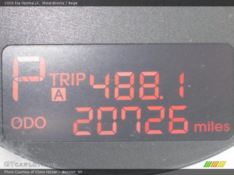 Metal Bronze / Beige 2009 Kia Optima LX