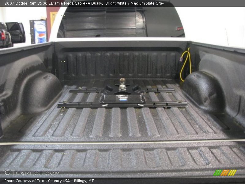 Bright White / Medium Slate Gray 2007 Dodge Ram 3500 Laramie Mega Cab 4x4 Dually