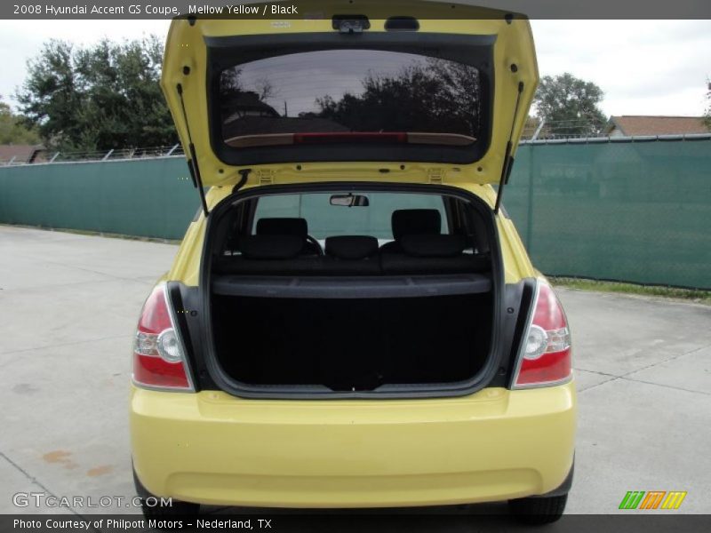 Mellow Yellow / Black 2008 Hyundai Accent GS Coupe