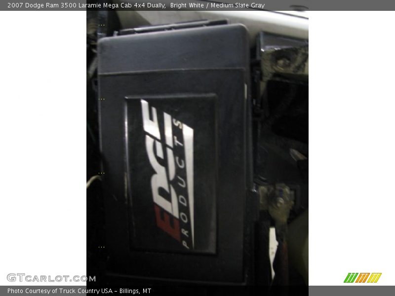 Bright White / Medium Slate Gray 2007 Dodge Ram 3500 Laramie Mega Cab 4x4 Dually