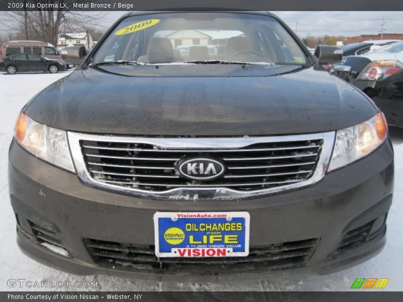 Metal Bronze / Beige 2009 Kia Optima LX