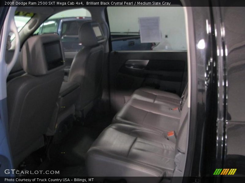 Brilliant Black Crystal Pearl / Medium Slate Gray 2008 Dodge Ram 2500 SXT Mega Cab 4x4