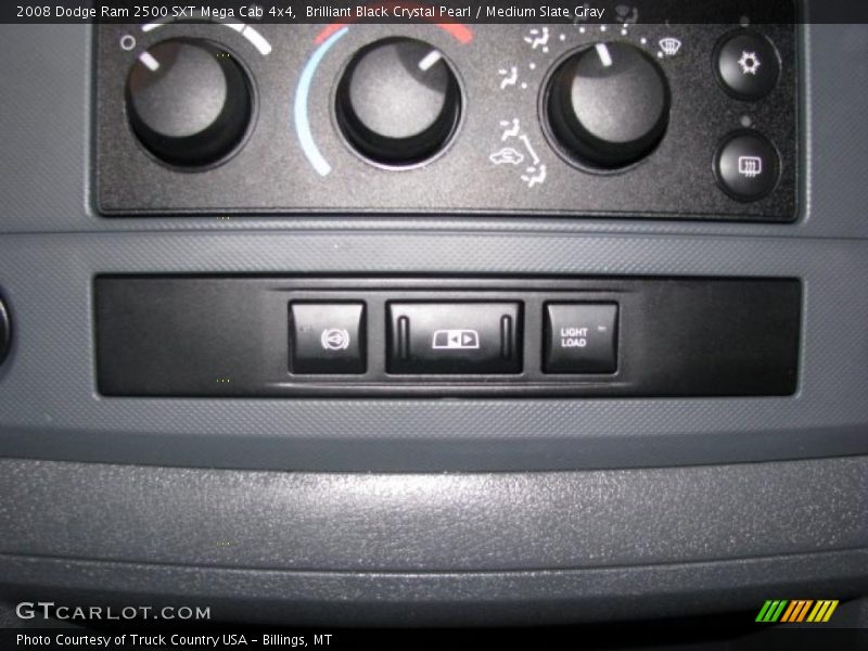 Controls of 2008 Ram 2500 SXT Mega Cab 4x4