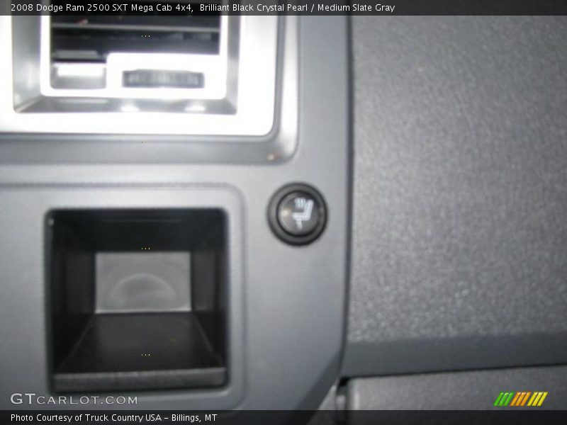 Brilliant Black Crystal Pearl / Medium Slate Gray 2008 Dodge Ram 2500 SXT Mega Cab 4x4