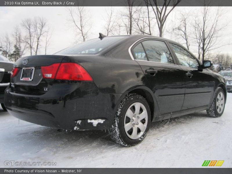Ebony Black / Gray 2010 Kia Optima LX