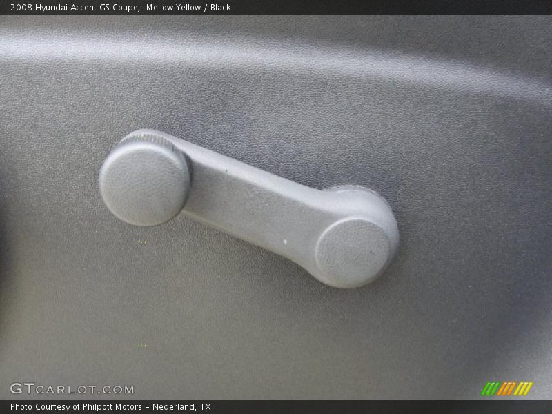 Mellow Yellow / Black 2008 Hyundai Accent GS Coupe
