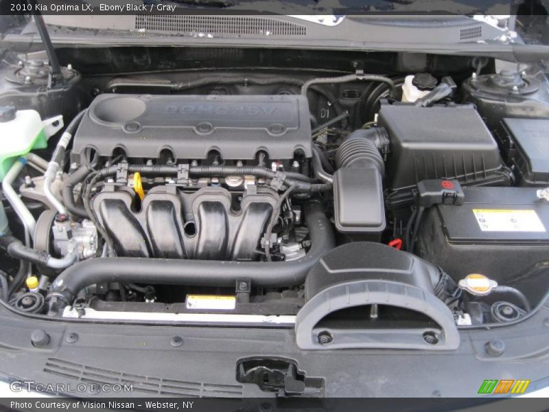 Ebony Black / Gray 2010 Kia Optima LX