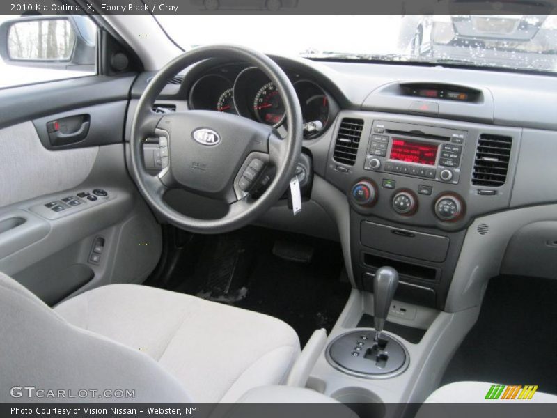 Ebony Black / Gray 2010 Kia Optima LX