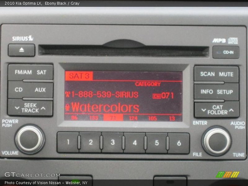 Ebony Black / Gray 2010 Kia Optima LX