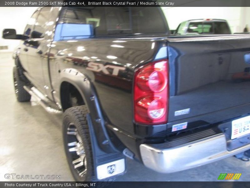 Brilliant Black Crystal Pearl / Medium Slate Gray 2008 Dodge Ram 2500 SXT Mega Cab 4x4