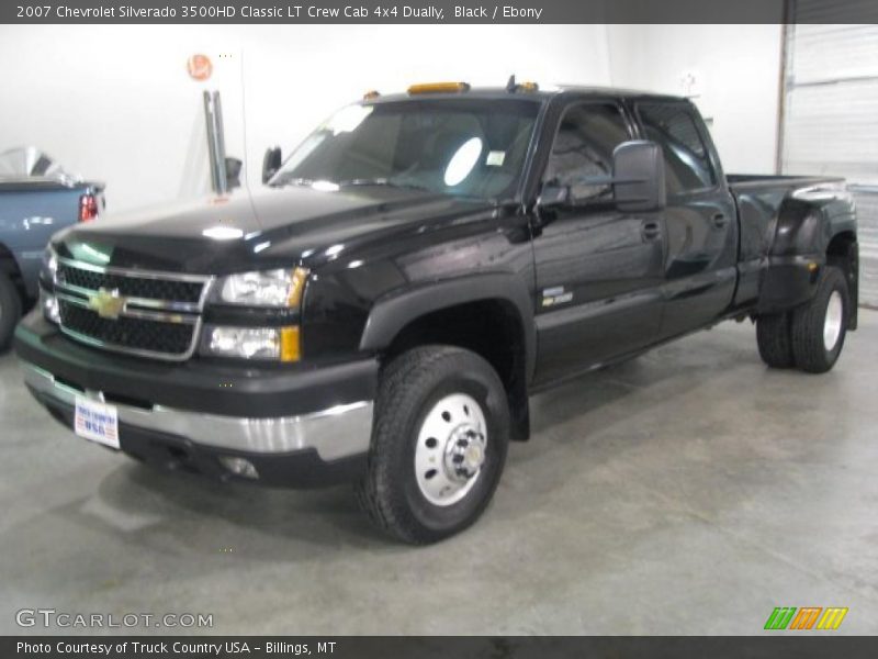 Black / Ebony 2007 Chevrolet Silverado 3500HD Classic LT Crew Cab 4x4 Dually