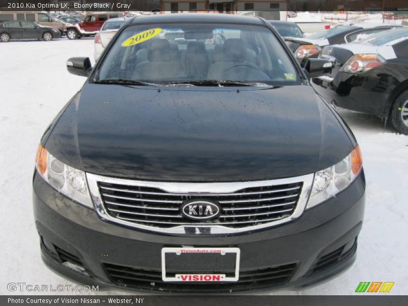 Ebony Black / Gray 2010 Kia Optima LX