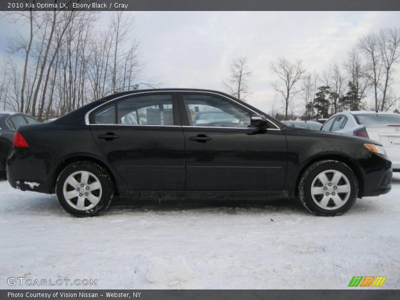 Ebony Black / Gray 2010 Kia Optima LX