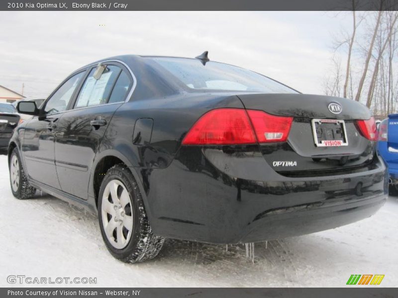 Ebony Black / Gray 2010 Kia Optima LX