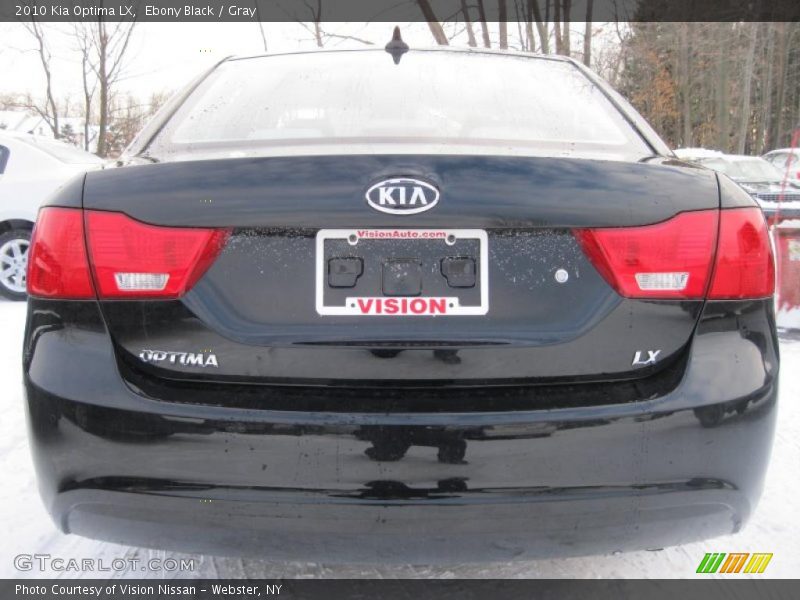 Ebony Black / Gray 2010 Kia Optima LX