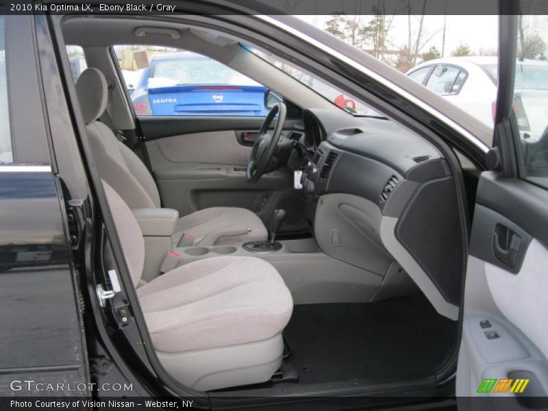 Ebony Black / Gray 2010 Kia Optima LX