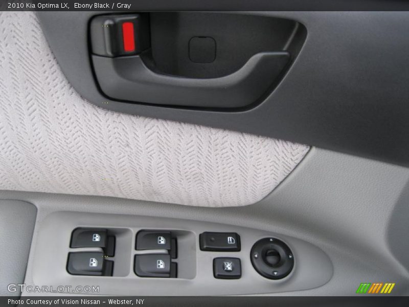 Ebony Black / Gray 2010 Kia Optima LX