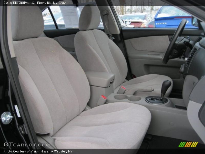 Ebony Black / Gray 2010 Kia Optima LX