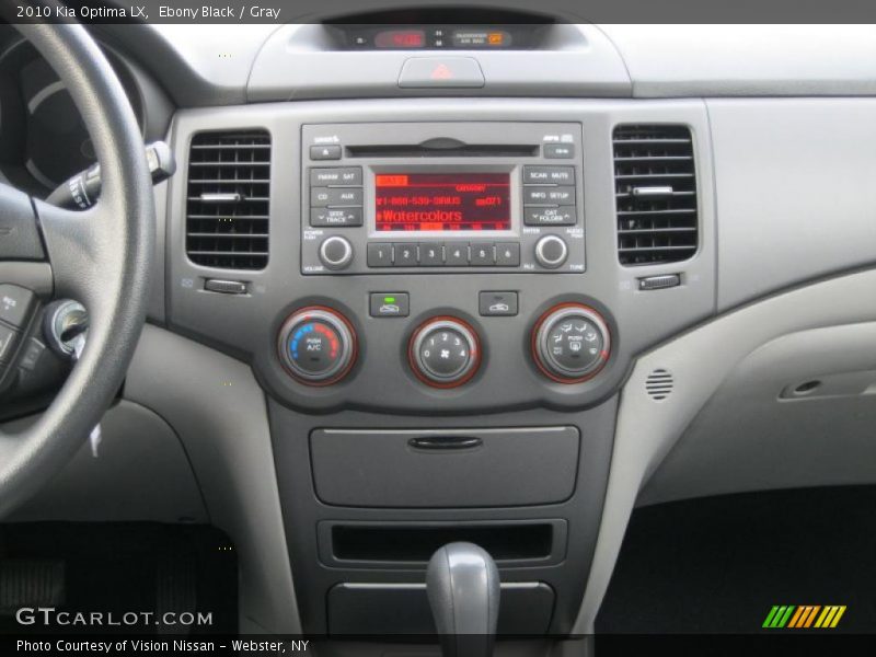 Ebony Black / Gray 2010 Kia Optima LX