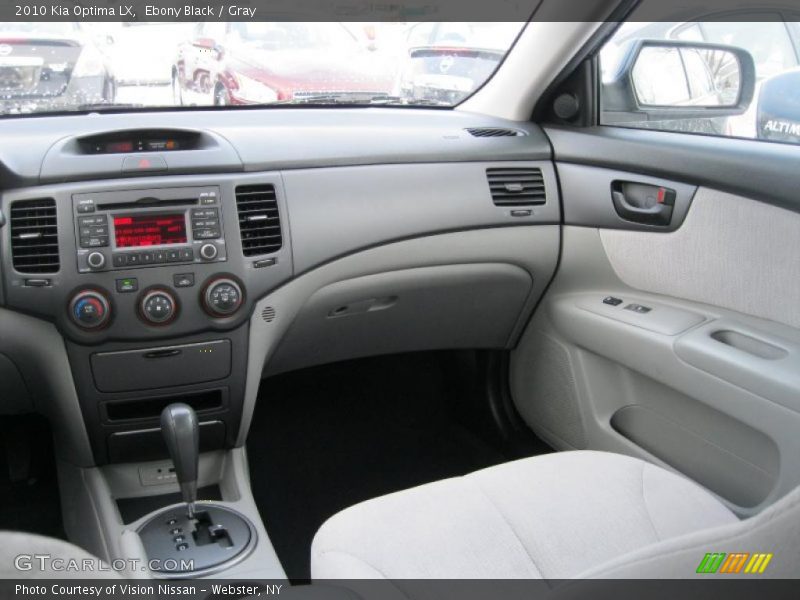 Ebony Black / Gray 2010 Kia Optima LX